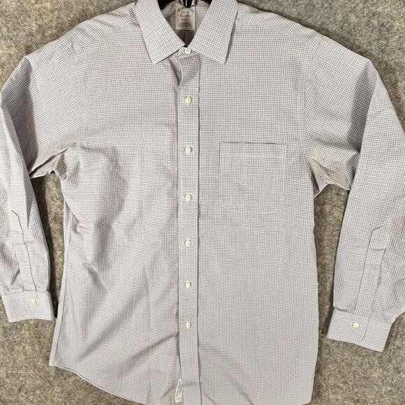 Brooks Brothers Dress Shirt plaid 15 1/2‎ - 33 Blue White Red Button Down - Picture 5 of 11